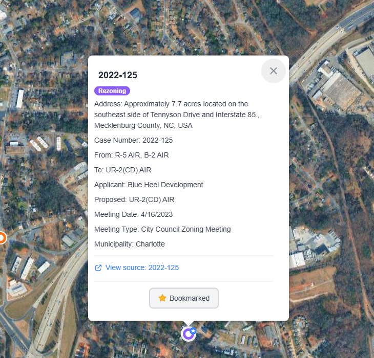 Rezoning Example Charlotte